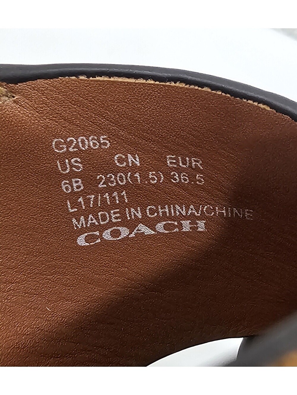 COACH Women's Suede Platform Wedge Sandals Brown Size US 6 B - Picture 11 of 15